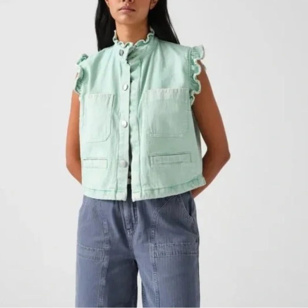 Seventy + Mochi Mint Green Sleeveless Vest